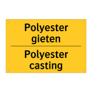 Polyester gieten - Polyester casting & Polyester gieten - Polyester casting