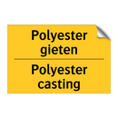 Polyester gieten - Polyester casting & Polyester gieten - Polyester casting