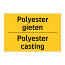 Polyester gieten - Polyester casting & Polyester gieten - Polyester casting