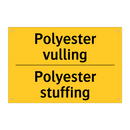 Polyester vulling - Polyester stuffing & Polyester vulling - Polyester stuffing