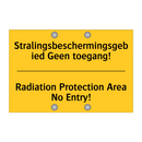 Stralingsbeschermingsgebied Geen toegang! - Radiation Protection Area No Entry!