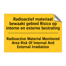 Radioactief materiaal bewaakt /.../ - Radioactive Material Monitored /.../