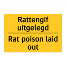 Rattengif uitgelegd - Rat poison laid out & Rattengif uitgelegd - Rat poison laid out