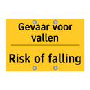 Gevaar voor vallen - Risk of falling & Gevaar voor vallen - Risk of falling