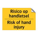 Risico op handletsel - Risk of hand injury & Risico op handletsel - Risk of hand injury