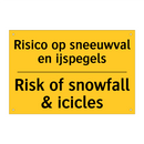 Risico op sneeuwval en ijspegels - Risk of snowfall & icicles