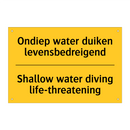 Ondiep water duiken levensbedreigend - Shallow water diving life-threatening