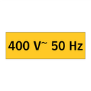400 V~ 50 Hz & 400 V~ 50 Hz & 400 V~ 50 Hz & 400 V~ 50 Hz & 400 V~ 50 Hz & 400 V~ 50 Hz
