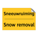 Sneeuwruiming - Snow removal & Sneeuwruiming - Snow removal & Sneeuwruiming - Snow removal