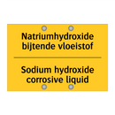 Natriumhydroxide bijtende vloeistof - Sodium hydroxide corrosive liquid