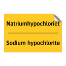 Natriumhypochloriet - Sodium hypochlorite & Natriumhypochloriet - Sodium hypochlorite