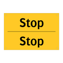 Stop & Stop & Stop & Stop & Stop & Stop & Stop & Stop & Stop & Stop