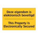 Deze eigendom is elektronisch beveiligd - This Property Is Electronically Secured