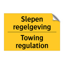 Slepen regelgeving - Towing regulation & Slepen regelgeving - Towing regulation