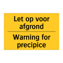 Let op voor afgrond - Warning for precipice & Let op voor afgrond - Warning for precipice