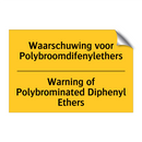 Waarschuwing voor Polybroomdifenylethers - Warning of Polybrominated Diphenyl Ethers