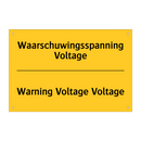 Waarschuwingsspanning Voltage - Warning Voltage Voltage