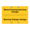 Waarschuwingsspanning Voltage - Warning Voltage Voltage