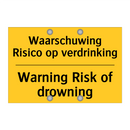 Waarschuwing Risico op verdrinking - Warning Risk of drowning