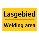 Lasgebied - Welding area & Lasgebied - Welding area & Lasgebied - Welding area