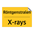 Röntgenstralen - X-rays & Röntgenstralen - X-rays & Röntgenstralen - X-rays