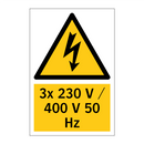 3x 230 V / 400 V 50 Hz