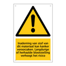 Inademing van stof van dit materiaal kan kanker veroorzaken. Langdurige of herhaalde blootstelling verhoogt het risico