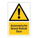 Automatische Brand Rolluik Deur