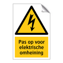 Pas op voor elektrische omheining