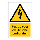 Pas op voor elektrische omheining