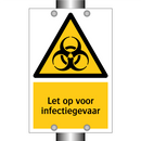 Let op voor infectiegevaar