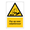 Pas op voor salpeterzuur