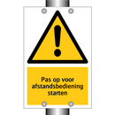 Pas op voor afstandsbediening starten