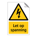 Let op spanning