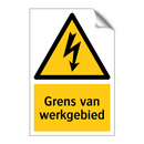 Grens van werkgebied