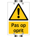 Pas op oprit