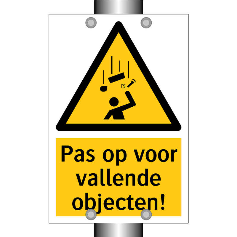 Pas op voor vallende objecten!