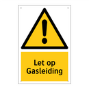 Let op Gasleiding