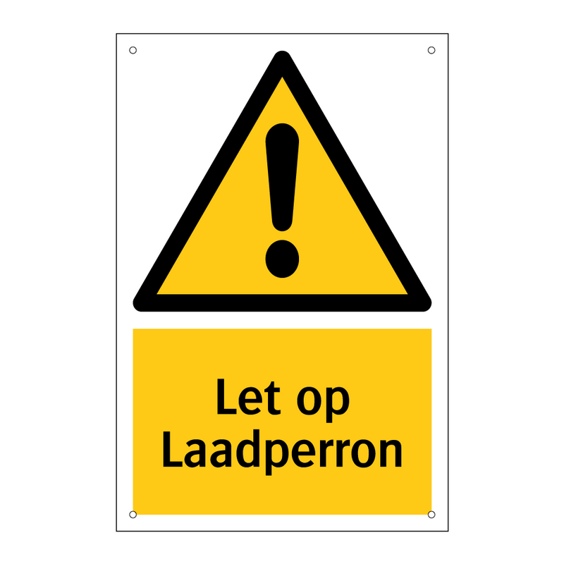 Let op Laadperron
