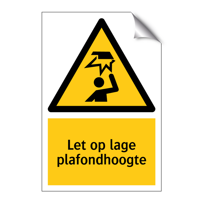 Let op lage plafondhoogte