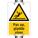 Pas op, gladde vloer