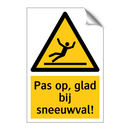 Pas op, glad bij sneeuwval!