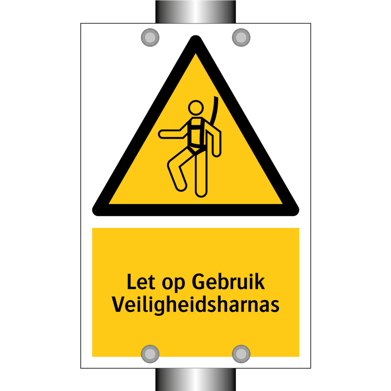 Let op Gebruik Veiligheidsharnas