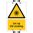 Let op UV-straling