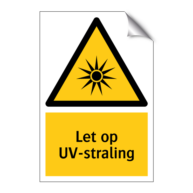 Let op UV-straling