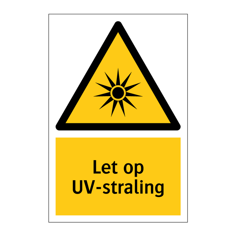 Let op UV-straling