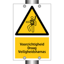 Voorzichtigheid Draag Veiligheidsharnas