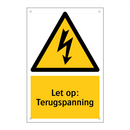 Let op: Terugspanning
