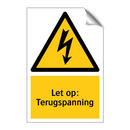 Let op: Terugspanning