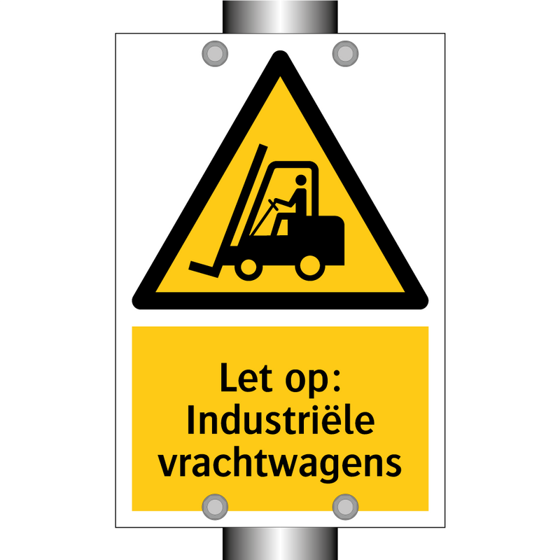 Let op: Industriële vrachtwagens